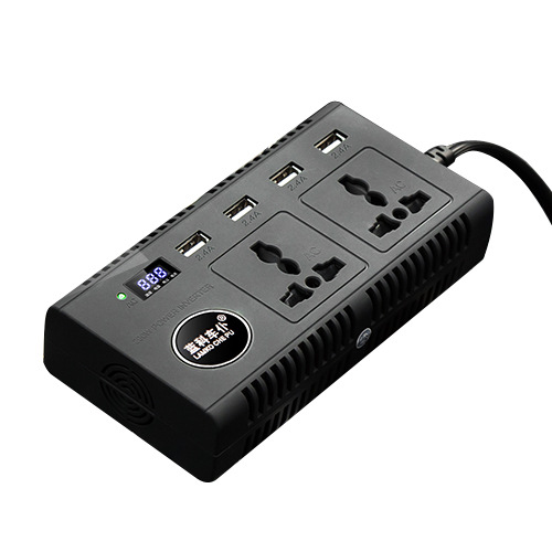 车载智能排插逆变器12v转110V/220V汽车货车转换器