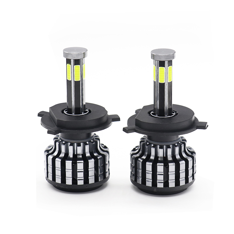 Автомобиль шесть сторон светящиеся светодиодные фары COB свет бусины передние фары, 6 сторон светодиодные фары