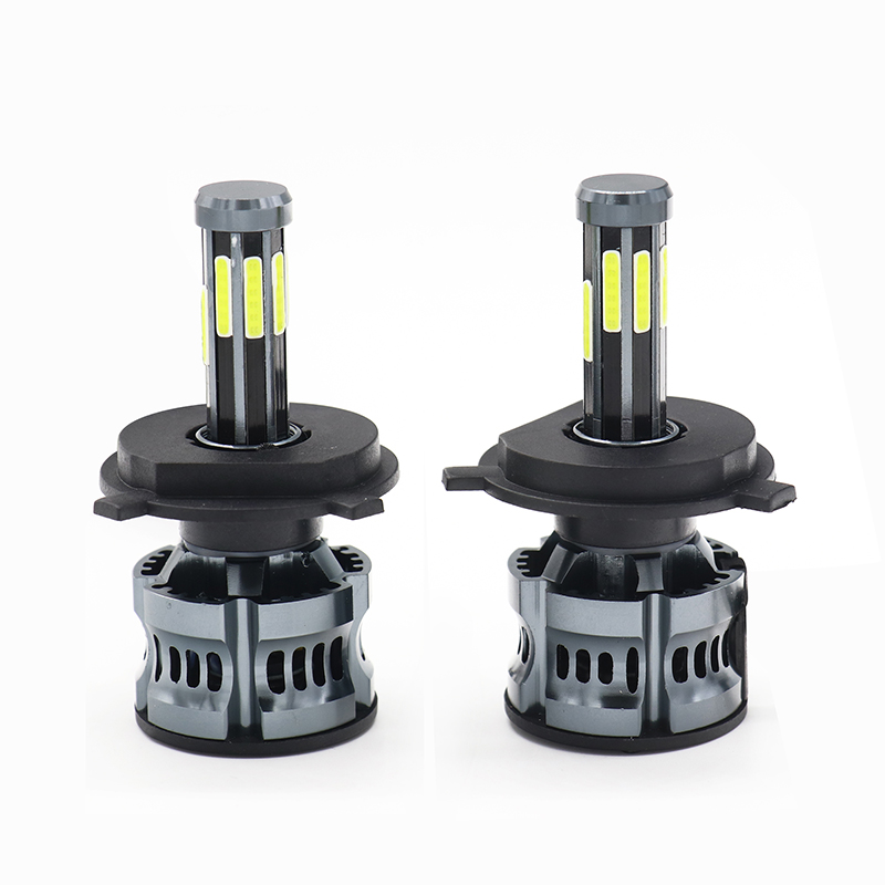 汽车八面发光led大灯COB灯珠前头灯，8面led大灯