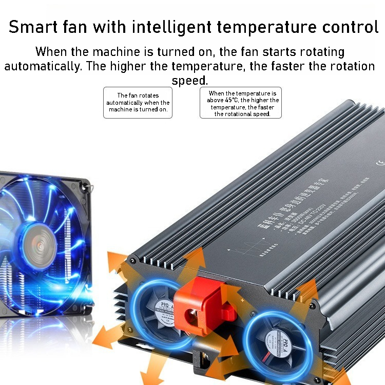 纯正弦波逆变器24V转220V/3500W汽车电源转换器车用插座