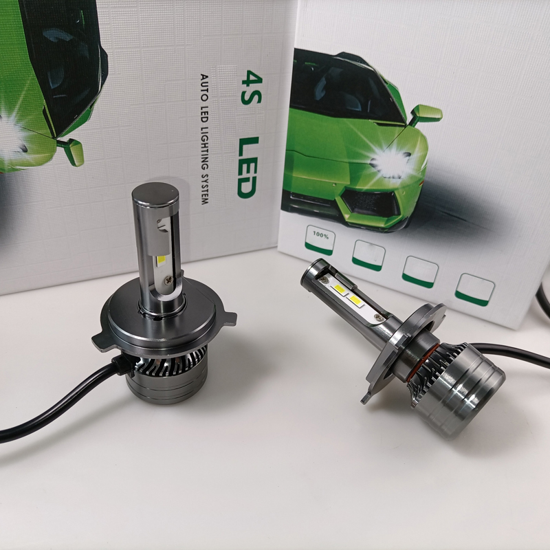 OE:H4 12V 35W 6000K 高亮度 LED 自动前大灯套件  汽车前大灯灯泡  LED 灯泡