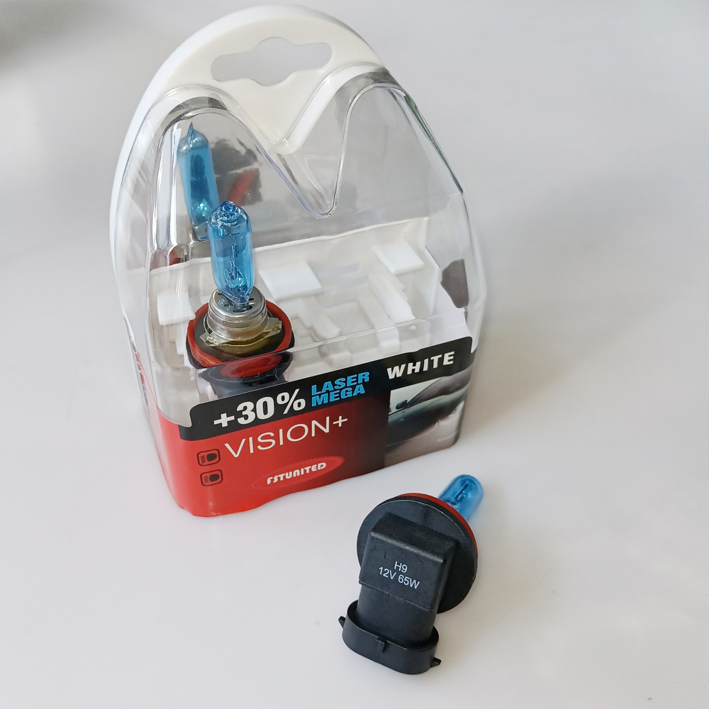 OE:H9 12V 65W 超级白汽车卤素灯泡、摩托车卤素灯泡、汽车前灯卤素灯泡、摩托车卤素灯泡（通用型）