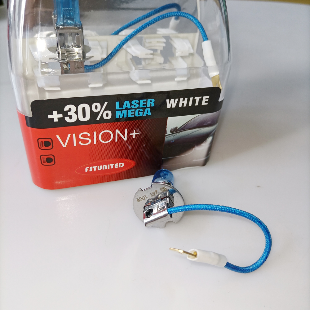 OE:H3 12V 100W 超级白汽车卤素灯泡、摩托车卤素灯泡、汽车前灯卤素灯泡、摩托车卤素灯泡（通用型）