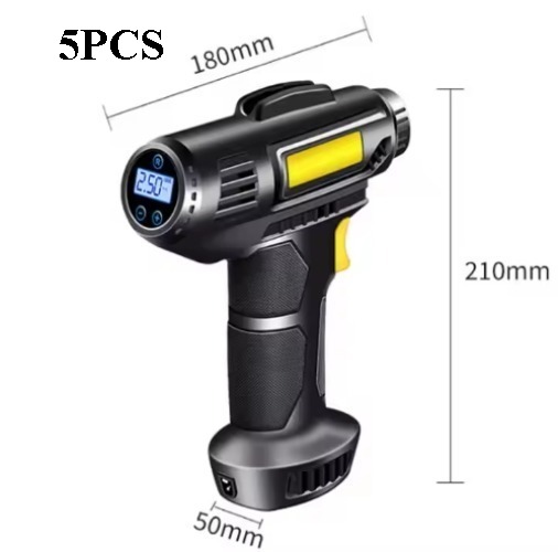 汽车轮胎充气泵无线智能数字显示便携式手持式汽车充气泵自行车打气筒FST-Wireless