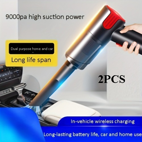 红色车载无线吸尘器，带USB充电车载吸尘器，家用手持迷你桌面吸尘器FST-GZ-021