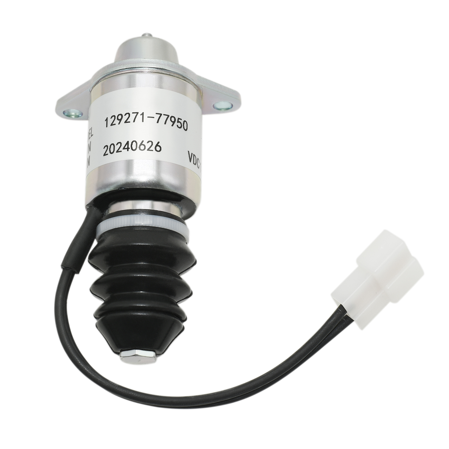 息火电磁阀 129271-77950黑色胶 带磁