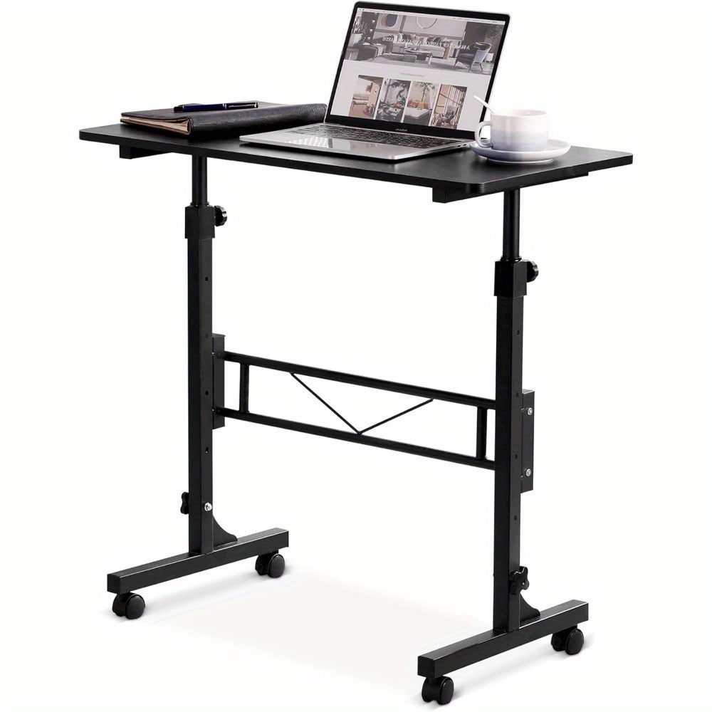 可移动电脑桌学生家用学习桌升降书桌简易办公桌写字桌站立工作台