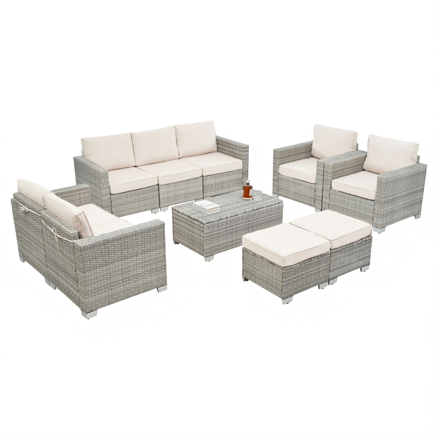 十件套露台家具套装