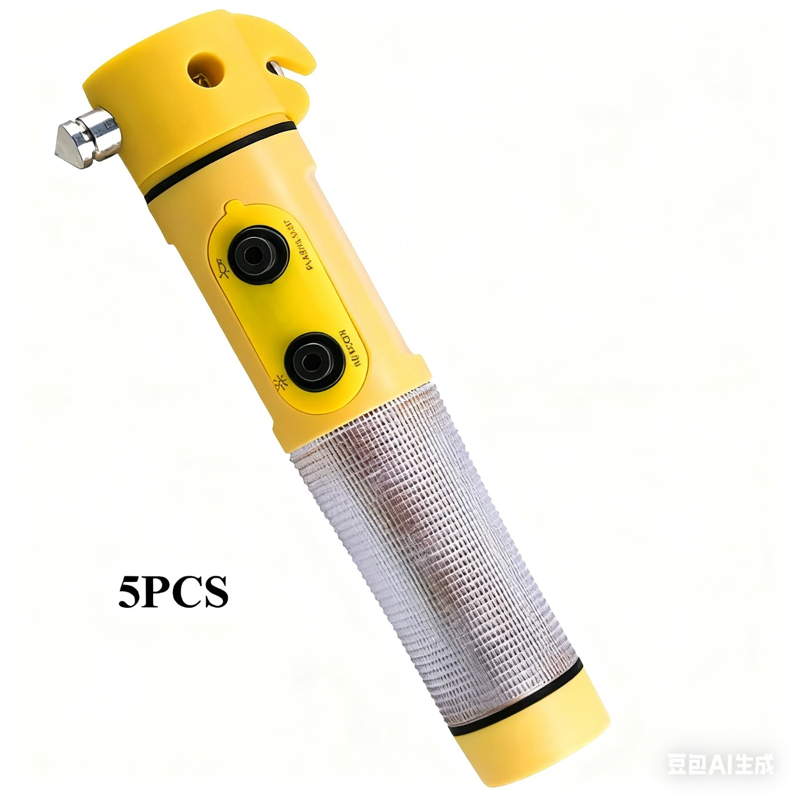 带手电筒的红/黄色多功能汽车安全锤BT6115