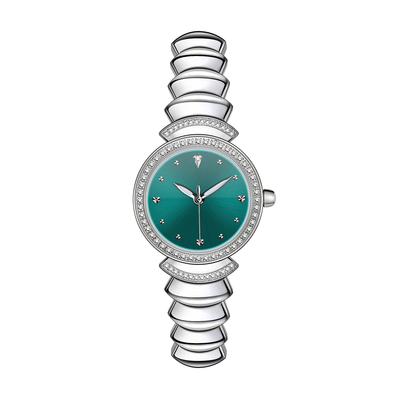 石英机芯钢带女表