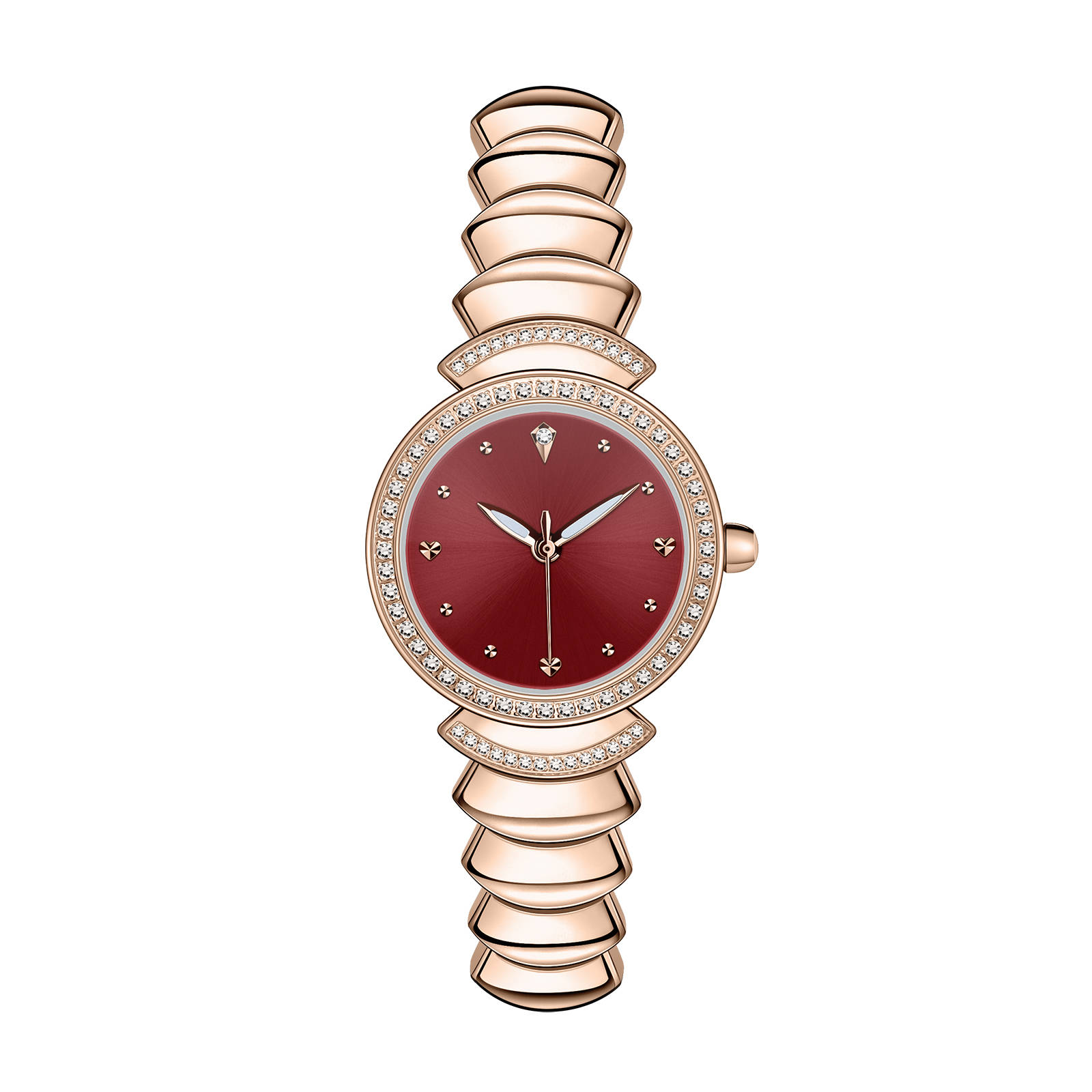 石英机芯钢带女表