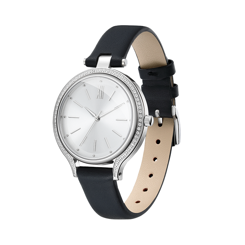 石英机芯头层牛皮表带女表