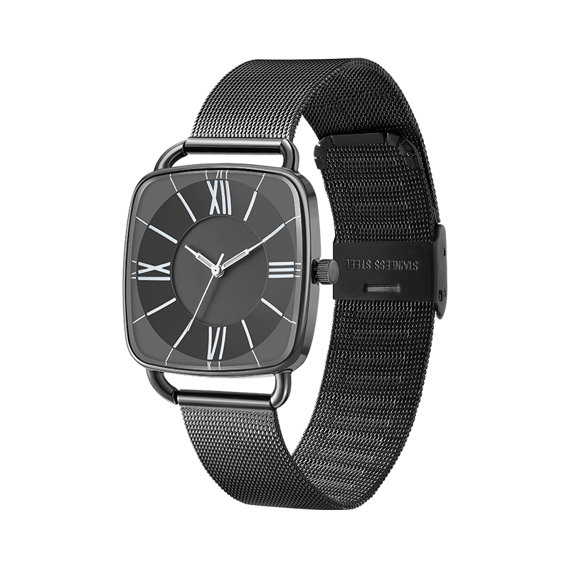 石英机芯可选头层牛皮/网织带表带 男表