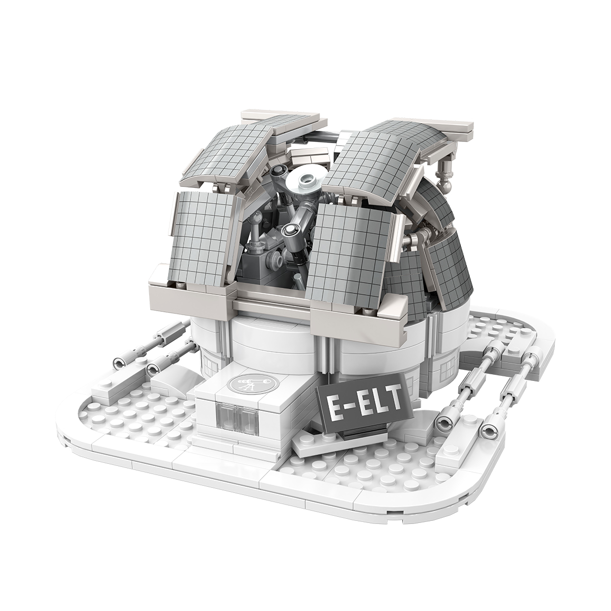 太空望远镜模型积木套装，家庭办公室航天收藏模型，太空爱好者和积木爱好者的首选礼物