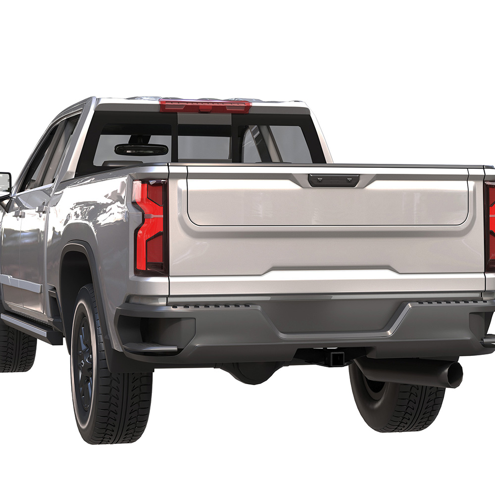 Carbon steel class 3 trailer hook, 2-inch square receiver, black, compatible with some models of 1999-2013 Chevrolet Silverado and GMC Sierra (Please verify vehicle applicability)