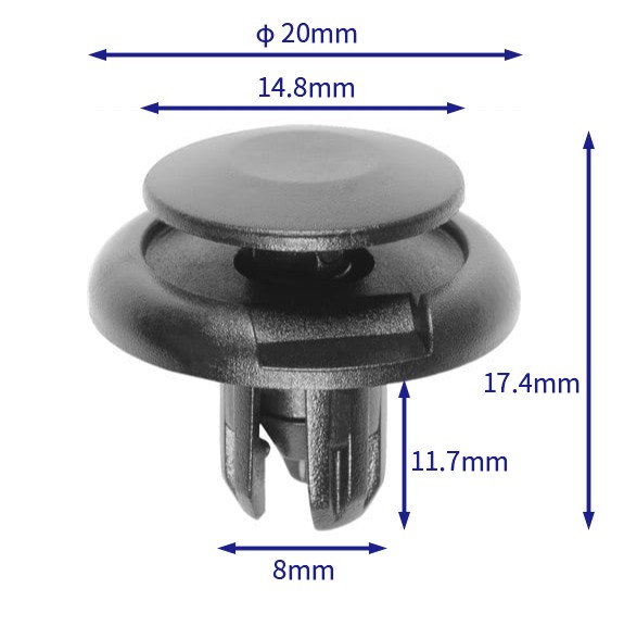 汽车卡扣紧固件(100个/包) 丰田:90467-08217;三菱:MU000319;本田:91512-SX0-003;91501-S04-003福特:W711712-S300;1429935