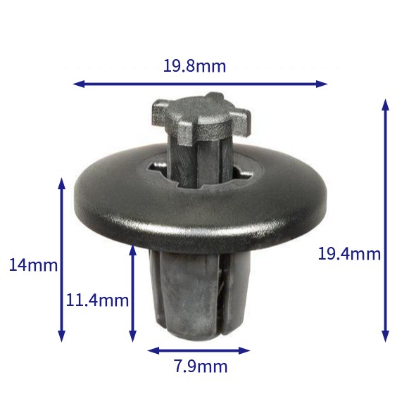 汽车卡扣紧固件(100个/包) 标致雪铁龙:8211WV