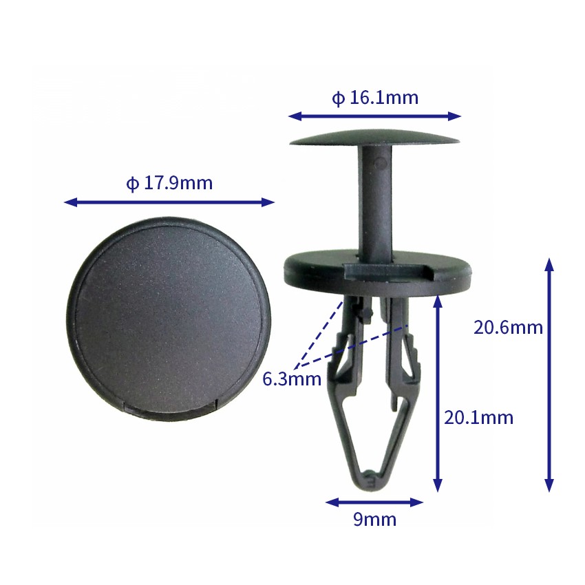 汽车卡扣紧固件(100个/包) 克莱斯勒:6509049AA