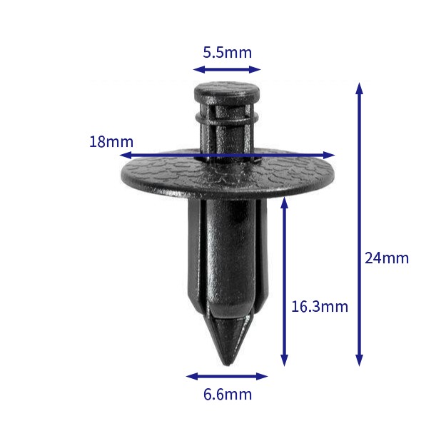 汽车卡扣紧固件(100个/包) 日产:01553-00755;01553-01063;丰田:90467-07041;90467-07043-C0;铃木:09409-07321-T01;09409-07321-5PK;三菱:MR417323;MR108759;MR108760