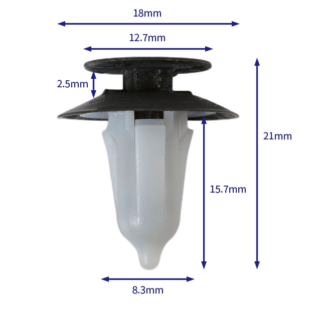 汽车卡扣紧固件(100个/包) 福特:1020732；W704402-S300；路虎：DYC10031L；依维柯：500326189；捷豹：C2C1797