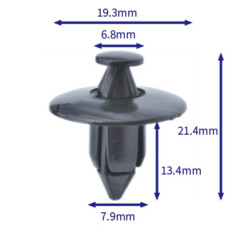 自動車バックル留め具 (100個/バッグ) ホンダ: 91545-se0-003