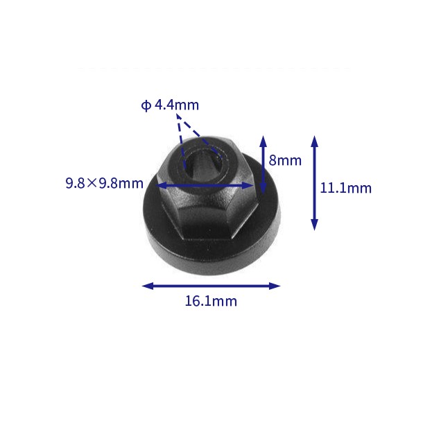 汽车卡扣紧固件(100个/包) 宝马:16131176747;16130151006；16137336307；16130141010；64507336307大众:8E0825265C;通用:90413589;福特:90413589;90413589;90413589;奔驰:A0039900251