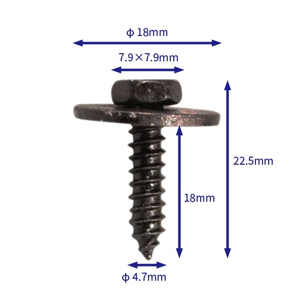 自動車バックル留め具 (100個/バッグ) bmw: 07147129161