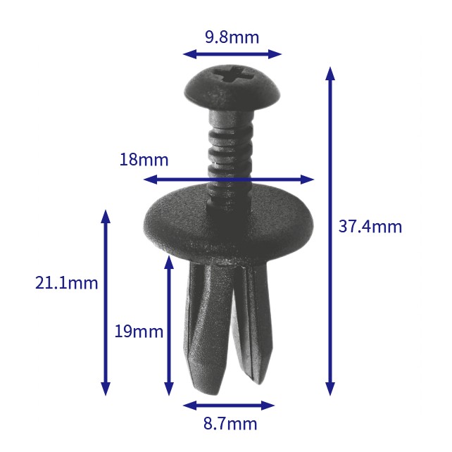 汽车卡扣紧固件(100个/包) 菲亚特:82421028;阿尔法罗密欧:82421028;依维柯:504056662;路虎:DYQ100320;