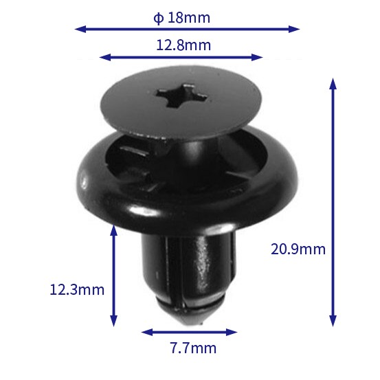 汽车卡扣紧固件(100个/包) 现代:90913-0067