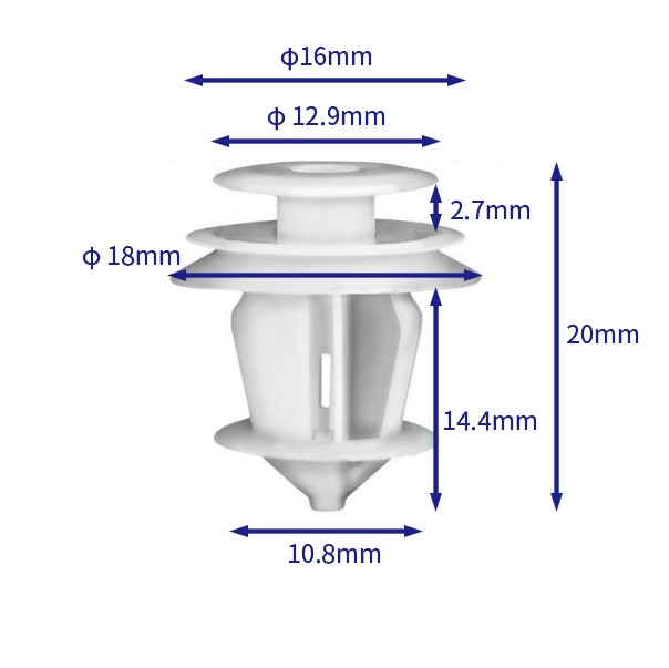 汽车卡扣紧固件(100个/包) 丰田:62489-0E010;90467-A0033