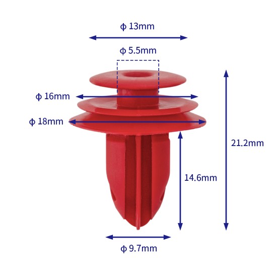 汽车卡扣紧固件(100个/包) 丰田：90467-09232