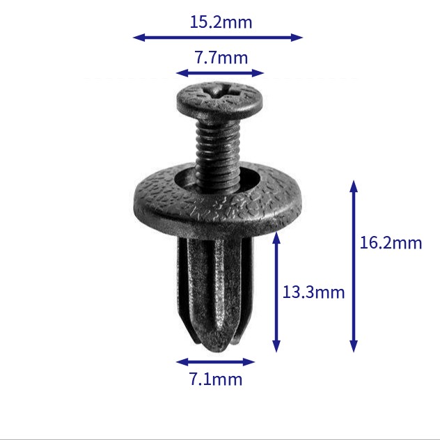自動車バックル留め具 (100個/バッグ) ホンダ: 91550-sh3-003