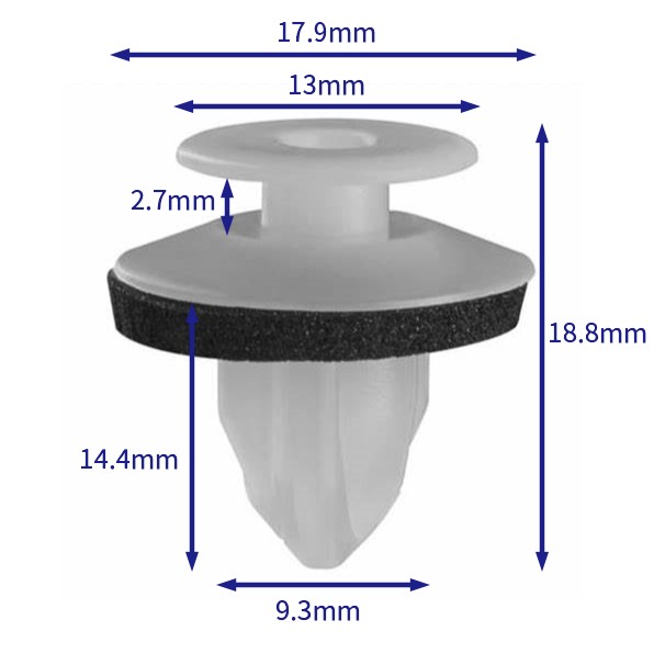 汽车卡扣紧固件(100个/包) 丰田:75867-30130；