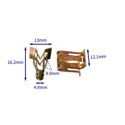 自動車バックル留め具 (100個/バッグ) クライスラー: 06511238aa