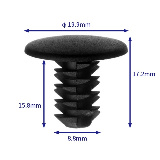 Car buckle fasteners (100/pack) Fiat: 718115080
