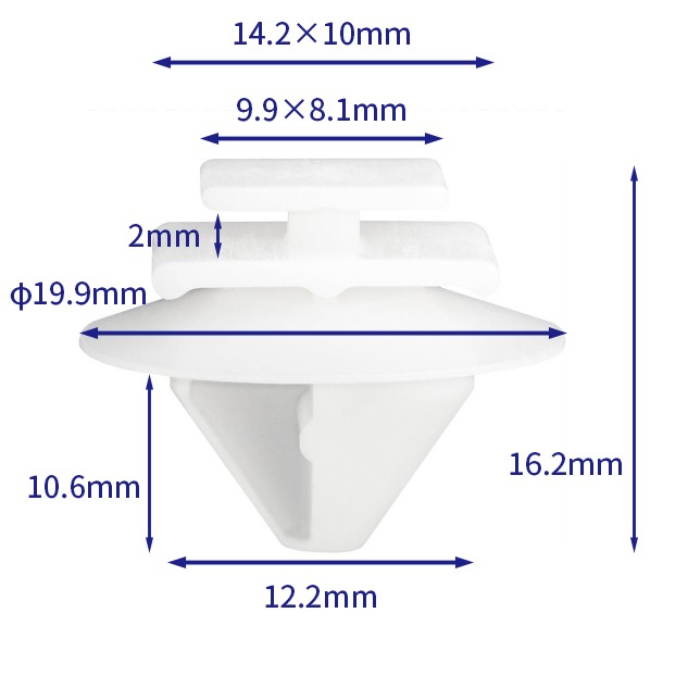 自動車バックル留め具 (100個/バッグ) クライスラー: 68241251aa; アルファロメオ: 71737918;71719954; プジョー・シトロエン856540;856563; リノ: 7701049270;