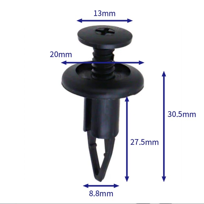 汽车卡扣紧固件(100个/包) 丰田:90467-09127;90467-09189;90467-C0027