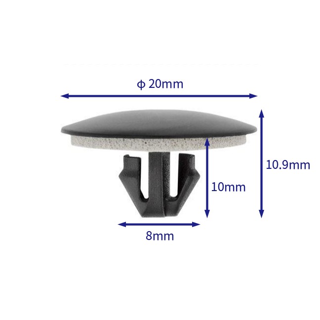 汽车卡扣紧固件(100个/包) 丰田:90467-06205-C0