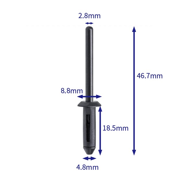 汽车卡扣紧固件(100个/包) 通用:92231490;克莱斯勒:6502689;