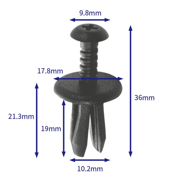 汽车卡扣紧固件(100个/包) 奔驰:A0009904692；