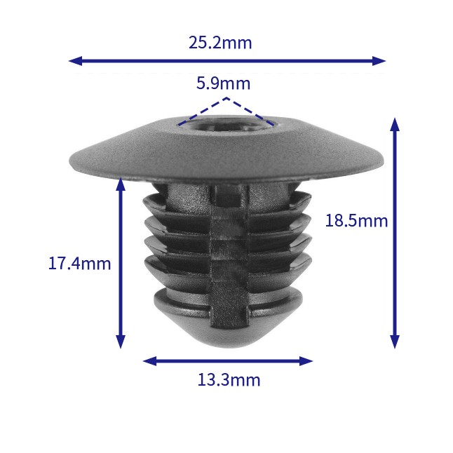 Car buckle fasteners (100/pack) Chrysler: 6505686-AA