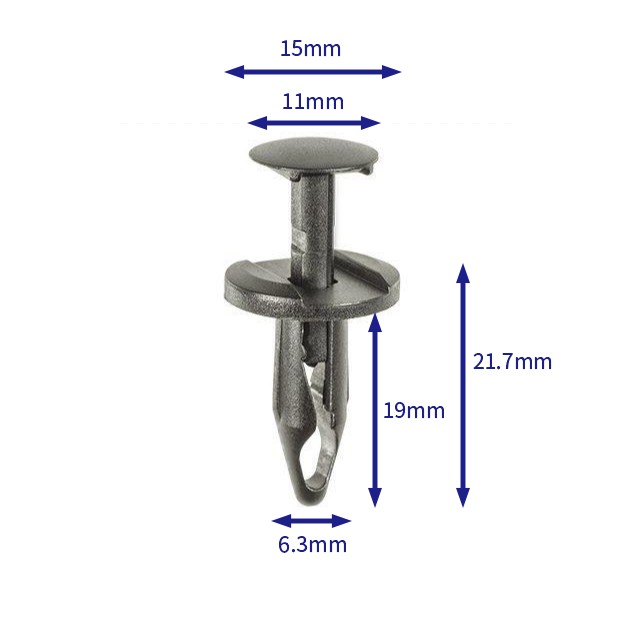 Car buckle fasteners (100 pcs/pack) Chrysler: 6509103-AA; Ford: W705436-S300;W705436-F300 General: 21077123;20730531;11589289
