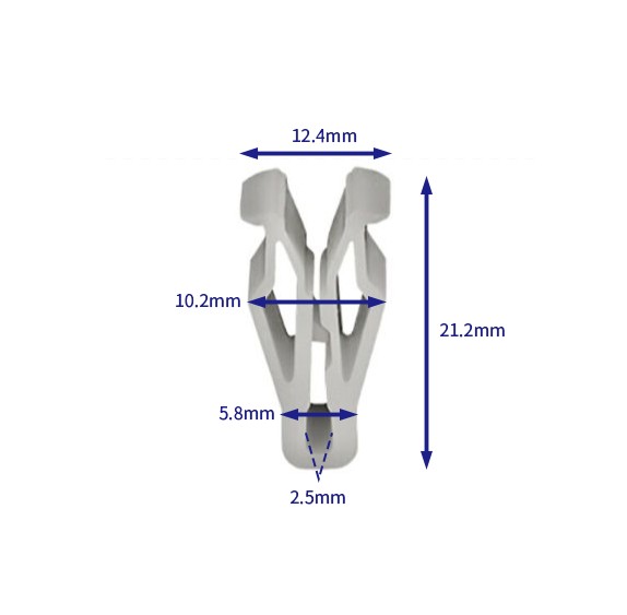 汽车卡扣紧固件(100个/包) 现代:KJ001-64345