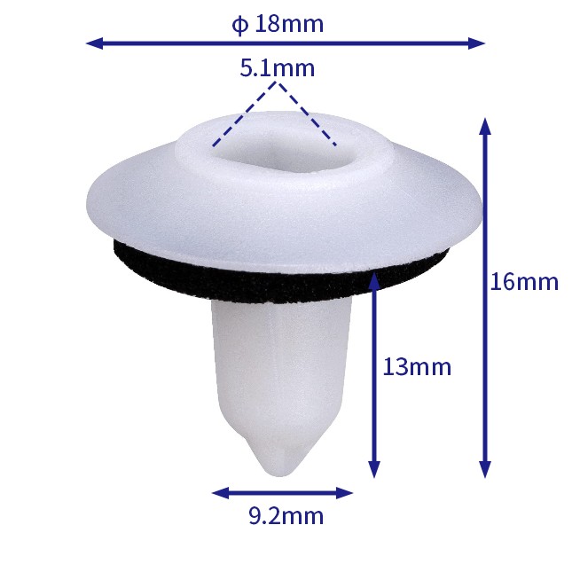 汽车卡扣紧固件(100个/包) 宝马:51717154239；51717048316黑色；51717048316