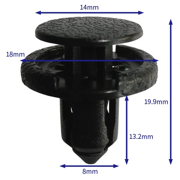 汽车卡扣紧固件(100个/包) 日产:01553-10501;丰田:90467-08185;特斯拉：1021886-00-A