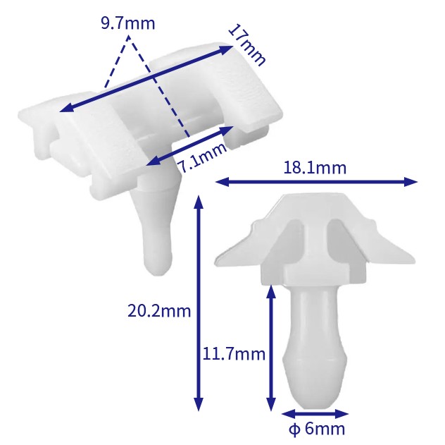 汽车卡扣紧固件(100个/包) 奔驰:A0059889778