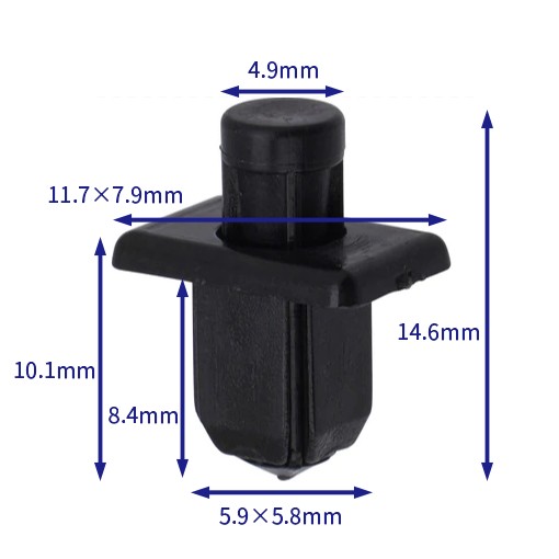 Car buckle fasteners (100/pack) Nissan: 66814-01G00