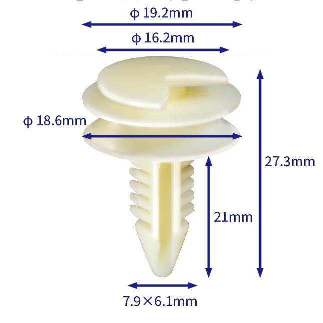 自動車バックル留め具 (100個/バッグ) 共通: 12337920