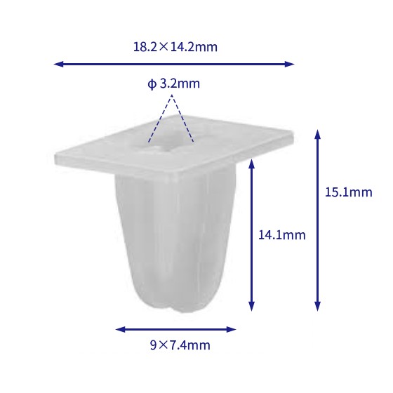 汽车卡扣紧固件(100个/包) 宝马：51718242741；51718132524；51710391104