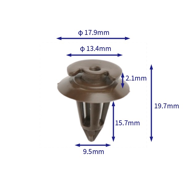 汽车卡扣紧固件(100个/包) Volkswagen (VW):433867299A (Automotive Clip Fastener)